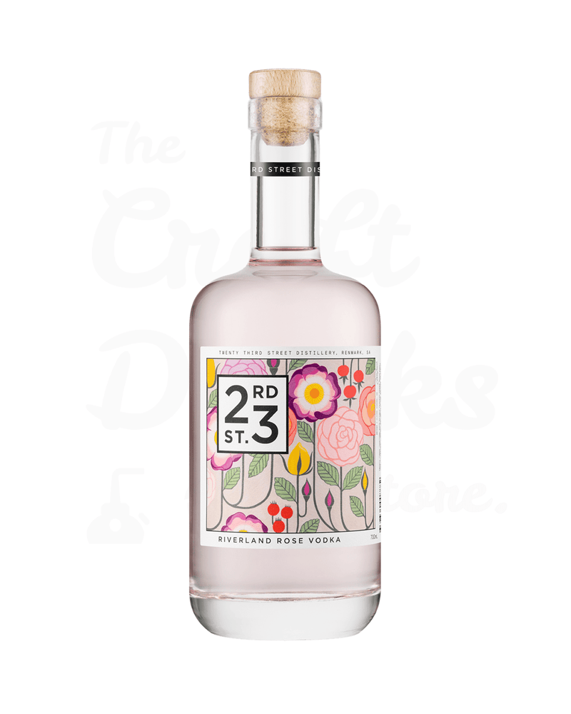 23rd Street Distillery Rose Vodka 700mL - The Craft Drinks Store