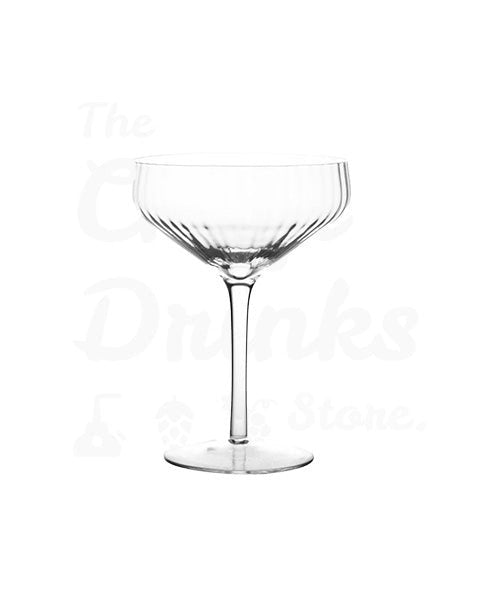Champagne Crystal Ribbed Coupe Glass - The Craft Drinks Store