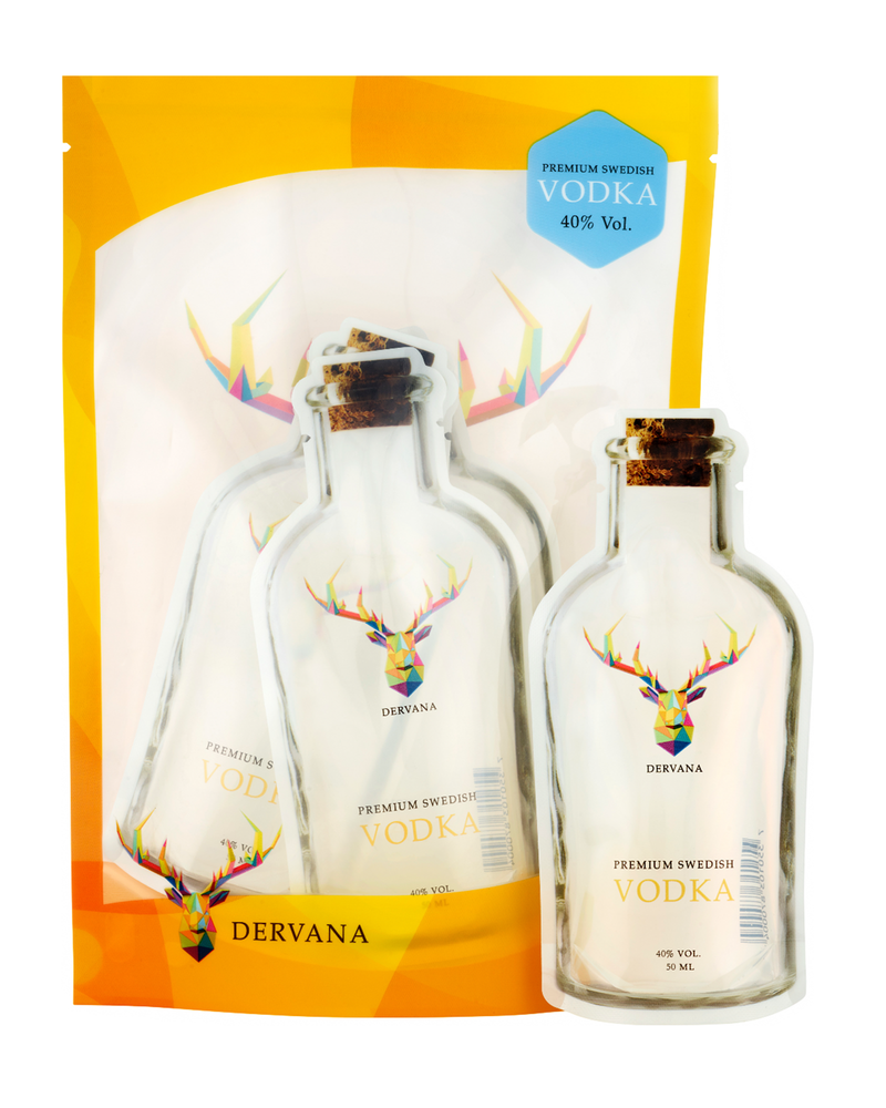 Dervana Swedish Vodka (Sachets 4x50ml) - The Craft Drinks Store