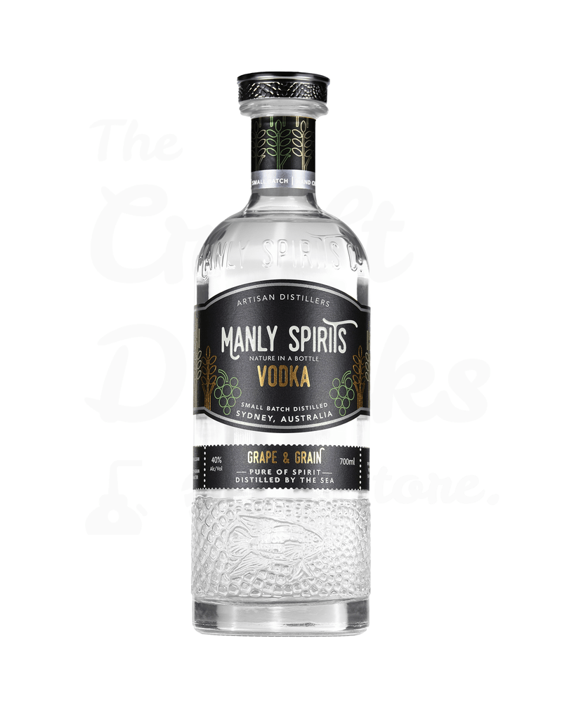 Manly Spirits Grape and Grain Vodka - The Craft Drinks Store